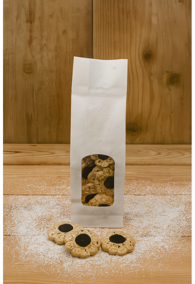Frolla con cuore di cioccolato senza glutine e senza latte pacchetto da 200 gr