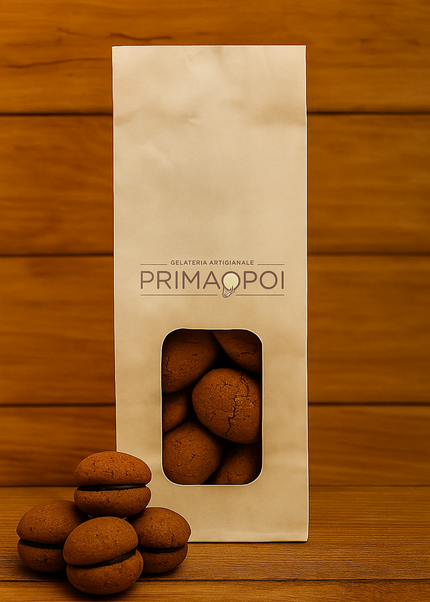 Baci di dama al cacao senza glutine e senza latte pacchetto da 200 gr