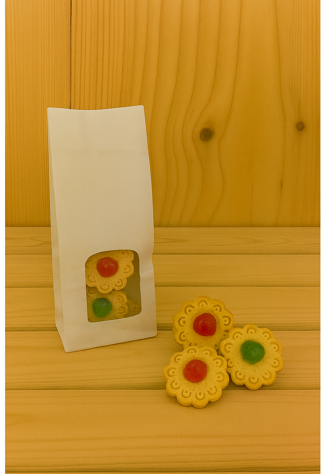 Frolla con ciliegie candite senza glutine e senza latte pacchetto da 200 gr