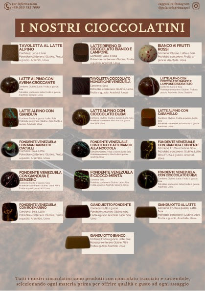 Scatola cioccolatini assortiti 18 pezzi