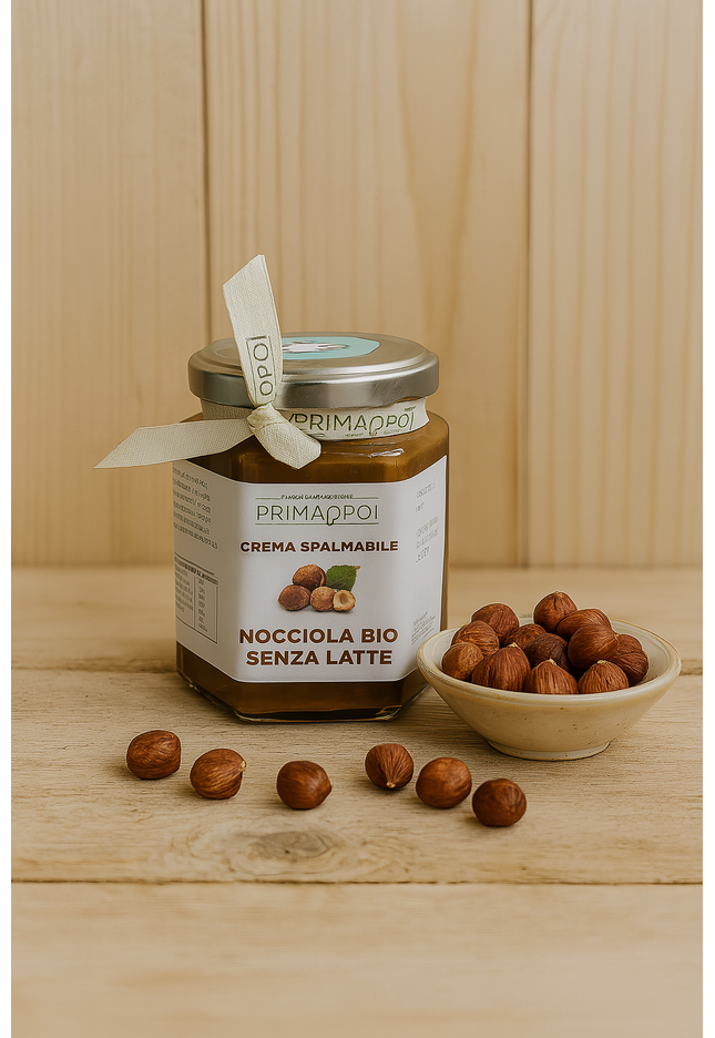 Crema spalmabile nocciola bio senza latte