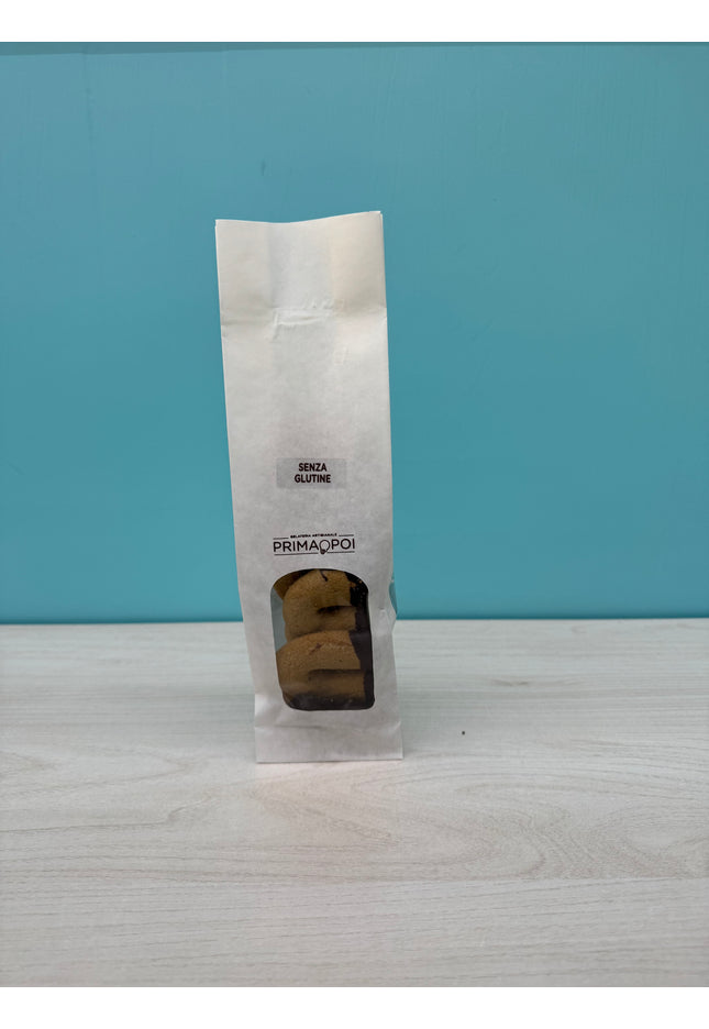 Biscotti frolla al caffe senza glutine pacchetto da 200 gr prodotto da Prima o Poi artigianale